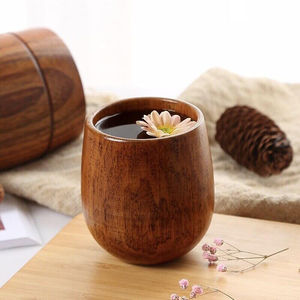 Taza de Té de Madera de Mango de Diseño Elegante, Taza de Madera 100% Natural de Alta Calidad, Embalaje de Cartón al por Mayor Económico - Product Image 4