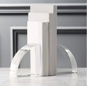 Luxury Acrylic Bookend Holder For Modern Home Decoration And Stylish Bookshelf Organization Solution - Product Image 1