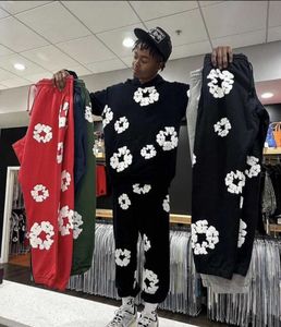 ชุดวอร์มลำลองสำหรับฤดูหนาว ผ้าฝ้ายหนา 100% ชุดเซ็ทลำลองแบบ unisex ระบายอากาศได้ดี รับสกรีนโลโก้ ชุดกีฬาสองชิ้น เสื้อฮู้ดและกางเกงขายาว - Product Image 2