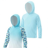 Rashguard à capuche Premium UPF50 Protection UV Spandex/Polyester Respirant Séchage Rapide Manches Longues Vêtements de Pêche Personnalisés OEM