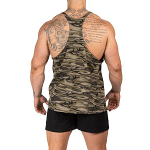Men <b>Stringer</b> <b>Vest</b> Singlet Custom Sleeveless Fitness Breathable Quick Dry Tank Tops Lightweight Gym Training Apparel OEM Supplier - Product Image 2
