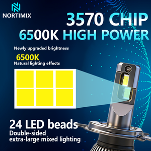 Nuevo Faro Delantero <span class=keywords><strong>LED</strong></span> para Automóvil NORTIMIX H4, 80W, 12000LM, 6000K, CSP - Product Image 2