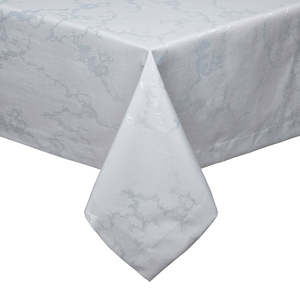 Tovaglia Elegante e Resistente all'Acqua in Misto PES e Cotone con Motivo Marmo Carrera per Sala da Pranzo e Intrattenimento - Product Image 1