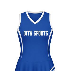 Camiseta Deportiva sin Mangas para Mujer, Sublimada en Azul Rey y Blanco, para Tenis, Entrenamiento, Deporte y Actividades al Aire Libre - Product Image 4