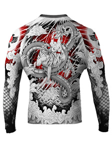 เสื้อรัดกล้ามเนื้อแขนยาวสำหรับผู้ชาย MMA BJJ ป้องกันการลื่นไถลที่ขอบเอว อุปกรณ์ฝึกซ้อมการต่อสู้ USA ยุโรป 2026 - Product Image 2