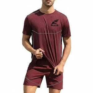 High Quality Men Shirt and Short <b>Twin</b> <b>Sets</b> Casual Button Down Beach Wear Short Sleeve <b>Twin</b> <b>Set</b> - Product Image 1
