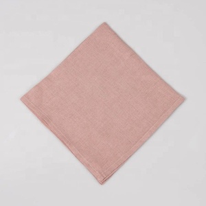 Shannon Linen 100% Serviettes en lin adoucies et tapis de table Ensemble de petites serviettes en tissu Rose poussiéreuse pour salle à manger Emballage en vrac de mariage - Product Image 4