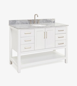 Meuble-lavabo de salle de bain OEM Sarah 49 pouces, meuble simple avec lavabo, 3 options de finition, vente en gros, usine du Vietnam - Product Image 2
