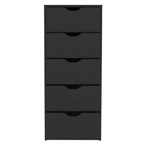 Cassettiera Nera Sottile da 42 Pollici con 5 Cassetti per Stoccaggio - Product Image 3