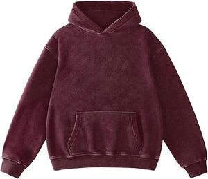 Oversized Hoodies for Women Acid Wash Sweatshirt Cute Pullover Fall Winter Long Sleeve Shirts Plain Blank for Custom Printing - Product Image 6