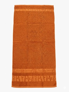 Serviette de Bain Luxe 500 GSM en Coton et Bambou Écologique, Jacquard Tissé, Couleur Marron Unie, Vente en Gros Usine - Product Image 5