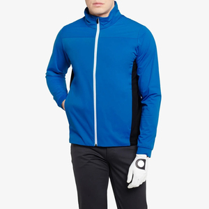 Best Seller Nylon Spandex Polyester Fabric Made <b>Light</b> GSM Sports Golf <b>Jackets</b> Full Zipper Back Panel Design Golf <b>Jacket</b> Male - Product Image 3