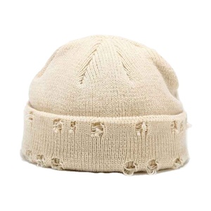 High Quality <b>Wool</b> Blend Animal Print Distressed <b>Beanie</b> <b>Hats</b> Breathable Waterproof Winter Unisex Adult Made in Pakistan - Product Image 6