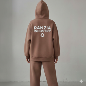 เสื้อฮู้ดซิป RANZIA รุ่น Heavyweight Acid Wash เสื้อฮู้ดซิป RANZIA สำหรับผู้ชายสไตล์สตรีทแวร์ เสื้อฮู้ดซิป RANZIA รุ่นวินเทจแบบทำสีซีด - Product Image 5