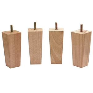Pieds de canapé en bois massif de qualité supérieure, pieds de meubles carrés, bois dur haute résistance, pieds de canapé et de meuble durables, OEM ODM - Product Image 3