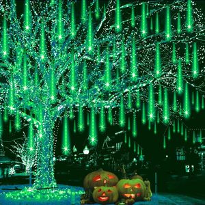 Luci a Cascata per Halloween, 192 LED, Effetto Pioggia di Meteore, per Decorazioni Festive da Esterno - Product Image 1