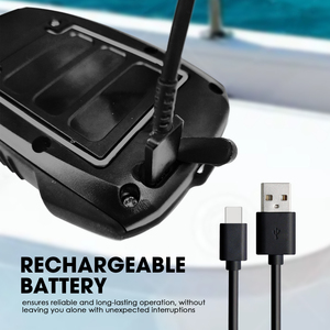 เครื่องหาปลาไร้สายระยะไกลระดับมืออาชีพ 300 ม., จอ LCD ความละเอียดสูง 3.5 นิ้ว, เครื่องวัดความลึกโซนาร์แบบพกพาสำหรับเรือตกปลาและกิจกรรมกลางแจ้ง - Product Image 6