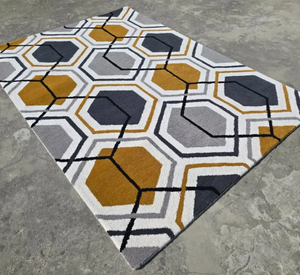 Tapis tissé à la main en laine de haute qualité, écologique, antidérapant, multicolore, fait main, pour salon, chambre d'enfants, hôtels, bureau - Product Image 5