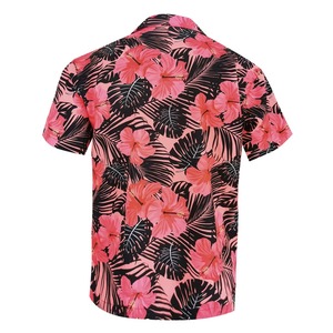 เสื้อฮาวายลายทรอปิคอลแบบสั่งทำ เสื้อชายหาดแขนสั้นติดกระดุม เสื้อลำลองฤดูร้อน สั่งผลิตแบบซับลิเมชั่น ขายส่ง OEM - Product Image 4