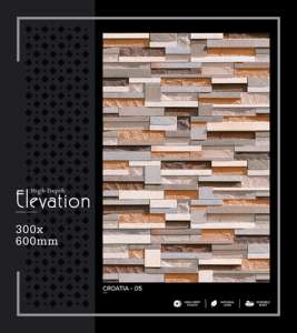 Elegante Azulejo de Porcelana de Alta Profundidad para Pared, 300x600mm, 30x60cm, 12x24, Acabado Mate, Superficie Cerámica Texturizada, Azulejo Decorativo para Interiores - Product Image 4