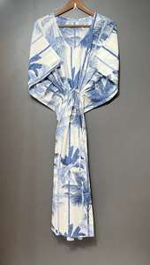 ชุดเดรสยาวผ้าฝ้ายลายดอกไม้สไตล์อินเดีย เหมาะสำหรับใส่ไปเที่ยวทะเล ของขวัญสำหรับเธอ - Product Image 6