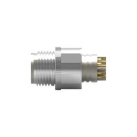 Connecteur mâle étanche IP67 Nian-Yeong WP-08M2-150-11 M12 X-Coded 8 broches moulé avec câble 48V 0.5A -20~85