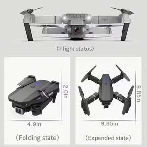 Helicóptero al por Mayor E88, Dron Comercial con Doble Cámara 4K HD, 13 Minutos de Tiempo de Vuelo, Plegable, Portátil, Mini, Control por Aplicación, Función 3D Flip - Product Image 3