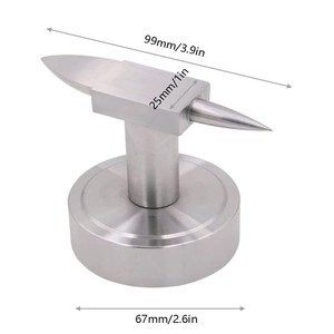 Enclume à corne forgée de 3,31 pouces pour la fabrication de bijoux, outil de travail des métaux, pour forgerons et orfèvres ZetomedPro - Product Image 4