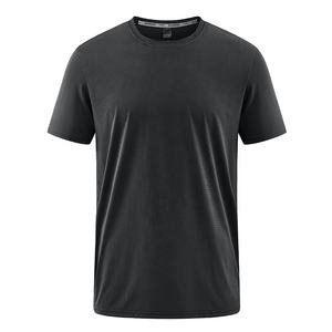 Gran oferta, camiseta ecológica informal de manga corta de Color sólido para hombre, camisa de cuello de punto personalizable - Product Image 5