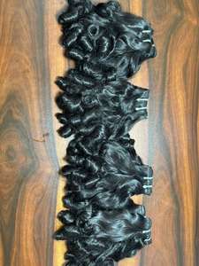 Extensions de cheveux 100% naturels, bouclés et volumineux, double trame, double tirage, provenant d'un seul donneur : modèle non permanent - Product Image 4