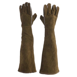 Gants de soudage en cuir de vachette pleine fleur de haute qualité, durables et résistants, protection industrielle pour soudeurs, gants de lutte contre l'incendie - Product Image 3