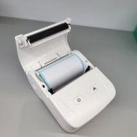 Impresora de Etiquetas Térmicas Portátil BRIGHTEK WH-M22 de 80 mm, USB/Negro y Blanco, Compatible con Códigos de Barras 1D/2D, Alta Velocidad