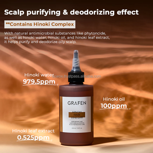Shampoo Volumizzante Vegano Anti-Caduta GRAFEN Hinoki Coreano pH 5.5 Delicato Pulizia Profonda per Cuoio Capelluto Grasso e Sensibile Biologico al Cipresso - Product Image 2