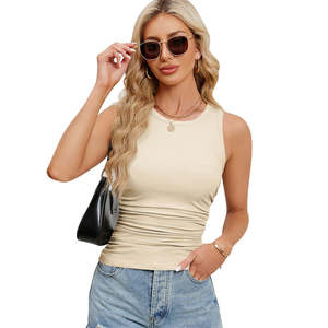 Camiseta sin Mangas de Punto Robelli 2026, Corte Ajustado, para Mujer, Estilo Urbano, Spandex/Poliéster, Transpirable y Sostenible - Product Image 3