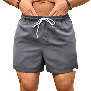 Shorts de Baño para Hombre, Transpirables, de Secado Rápido, Sólidos, Ligeros, con Cordón Elástico, para Playa, Deportes de Verano, Natación, Running y Actividades al Aire Libre - Product Image 3