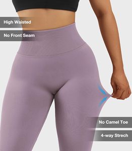 Women Butt Lifting Scrunch Butt Leggings <b>Tummy</b> <b>Control</b> High Waisted Solid Sports Workout Gym Running Compression Tight Yoga Pant - Product Image 3