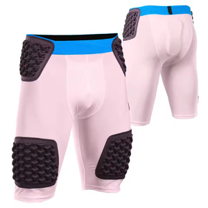 High Street Style American Football Girdle Custom Printed Padded Corduroy Eco-Friendly <b>Compression</b> Elastic Waist <b>Men's</b> <b>Short</b> - Product Image 3