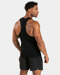 New Adhesive <b>Film</b> Lock Edge Summer Ice Silk Traceless Vest Men'S Round Neck Solid Color Sports Blank Gym Tank Top Men - Product Image 4