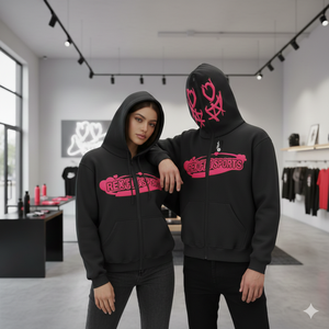 REX FIT SPORTS Sweat à capuche unisexe surdimensionné de haute qualité pour hommes, en coton épais, avec logo personnalisé OEM imprimé en 3D en relief - Product Image 4