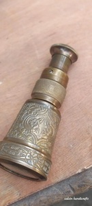 กล้องส่องทางไกลโลหะแบบพกพา สไตล์เรือเดินสมุทร ยี่ห้อ Calvin Handicraft สีน้ำตาลขัดเงา ขนาดกลาง ของตกแต่ง - Product Image 3