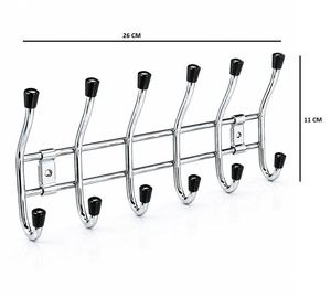 Stainless Steel <b>Wall</b> Mounted <b>Hook</b> Rack Minimalist Design Rust Resistant For Clothing Storage Behind Doors Or On <b>Walls</b> - Product Image 2