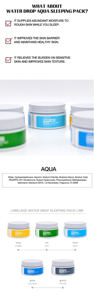 Mascarilla Nocturna Hidratante y Reparadora con Ácido Hialurónico Aqua Sleeping Pack, K Beauty, Marca Privada OEM ODM, 100 ml - Product Image 4