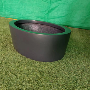 Classic Flower Pot Small Size Planter Floor Indoor Use Direct Plantation Artificial Plants Lightweight Durable Handmade Fiber - Product Image 1