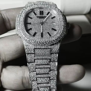 High Shine Moissanite <b>Diamond</b> <b>Watch</b> with Classic Round Dial &Soft Strap for Modern Fashion Lovers Gift Idea from Indian Supplier - Product Image 1