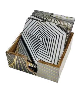 Posavasos de Corcho MDF de Alta Calidad, Hechos a Mano, con Impresión Personalizada, Modernos, Color Azul Claro, para Mesa de Comedor, de Lujo, por Lodi Impex - Product Image 2