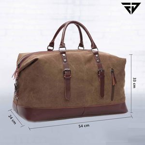 Sac de voyage vintage en cuir véritable, forme baril, avec une seule poignée, fermeture éclair, logo personnalisé, unisexe, grande capacité - Product Image 4