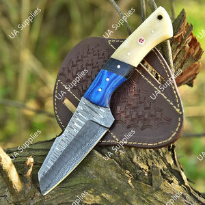 Cuchillo de Acero de Damasco de Espiga Completa, de Alta Calidad, Grado Industrial, Multifuncional, Afilado como una Navaja, Hoja Fija, para Caza, Camping y Actividades al Aire Libre, OEM - Product Image 2