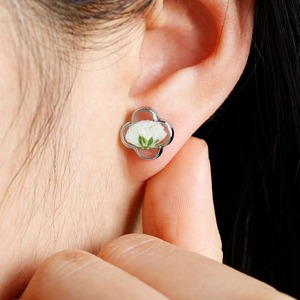 Resin <b>Earrings</b> Glossy Botanical Resin Flower <b>Earrings</b> Elegant Resin <b>Earrings</b> - Product Image 5