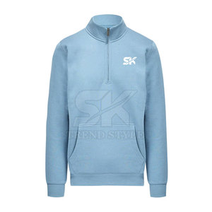 Sudaderas con cremallera de algodón a prueba de viento, sudaderas con cremallera lisas con logotipo personalizado, sudaderas con cremallera lisas de secado rápido - Product Image 6