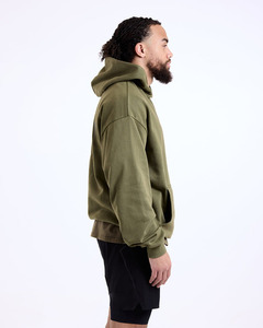 Sweat à capuche surdimensionné personnalisé pour homme en coton épais, style streetwear décontracté, vente en gros fabricant - Product Image 3